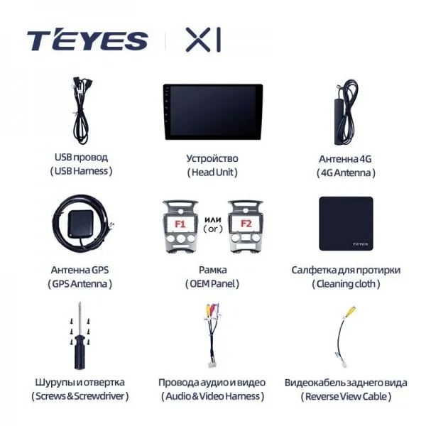 Штатна магнітола Teyes X1 2+32 Gb Kia Carens UN 2006-2012 (A) 2