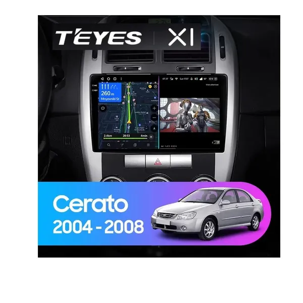 Штатна магнітола Teyes X1 2+32 Gb Kia Cerato 1 LD 2004-2008 (B)