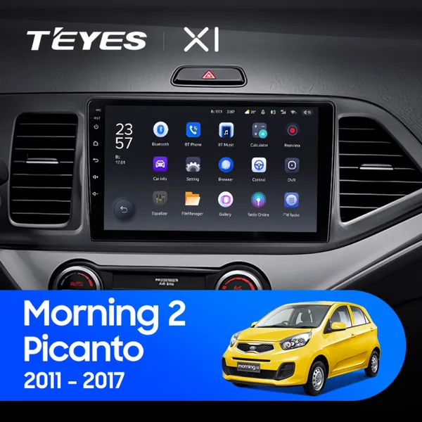 Штатная магнитола Teyes X1 2+32 Gb Kia Morning 2, Picanto 2011-2017
