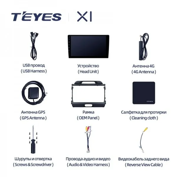 Штатная магнитола Teyes X1 2+32 Gb Kia Sportage 3 SL 2010-2016 (B) 2