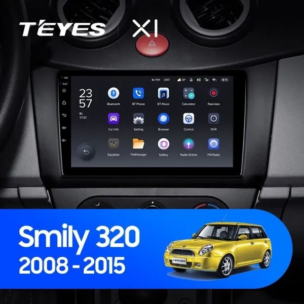 Штатна магнітола Teyes X1 2+32 Gb Lifan Smily 320 2008-2015