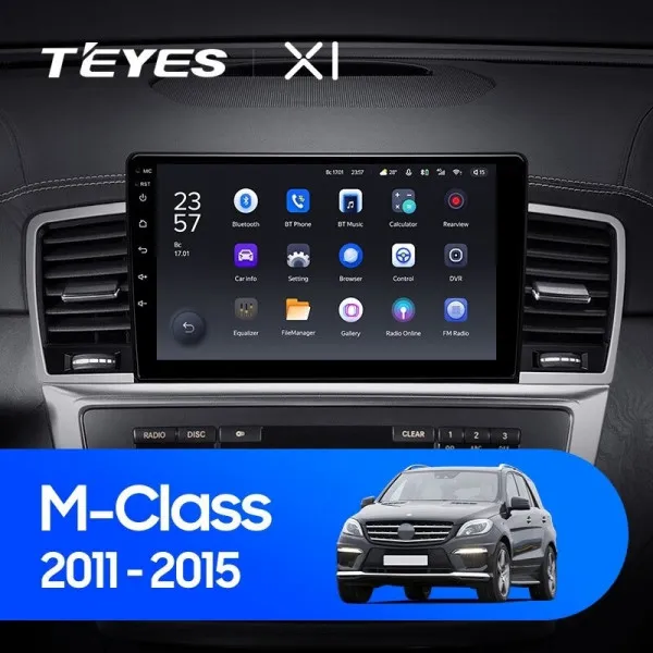 Штатная магнитола Teyes X1 2+32 Gb Mercedes-Benz M-Class W166 ML 2011-2015