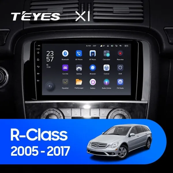 Штатна магнітола Teyes X1 2+32 Gb Mercedes-Benz R-Class W251 R280 R300 R320 2005-2009