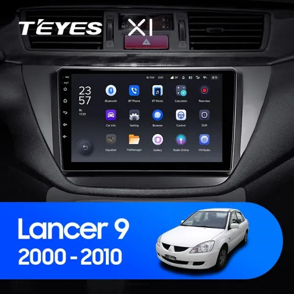 Штатна магнітола Teyes X1 2+32 Gb Mitsubishi Lancer 9 CS 2000-2010