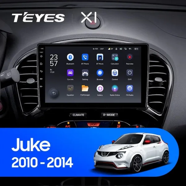 Штатна магнітола Teyes X1 2+32 Gb Nissan Juke 2010-2020 (A)
