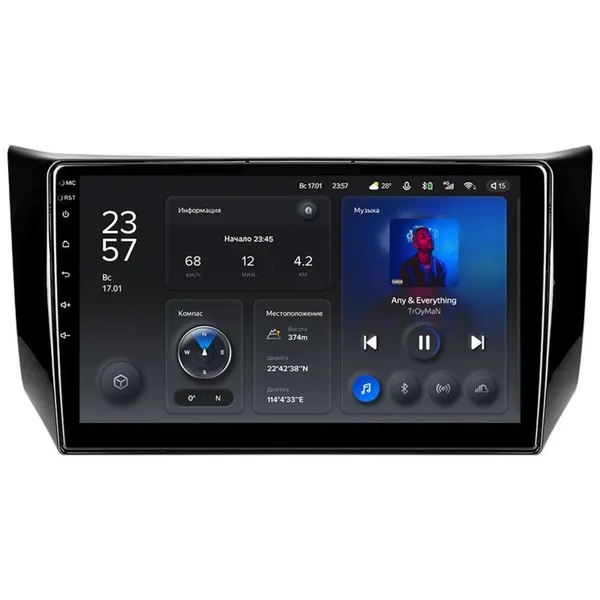 Штатна магнітола Teyes X1 2+32 Gb Nissan Sentra B17 2012-2017 10" 2
