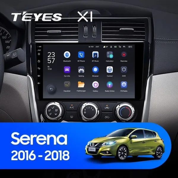 Штатная магнитола Teyes X1 2+32 Gb Nissan Serena 2016-2019