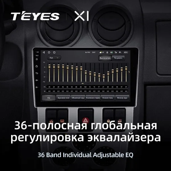 Штатна магнітола Teyes X1 2+32 Gb Renault Logan 1 2004-2009 4