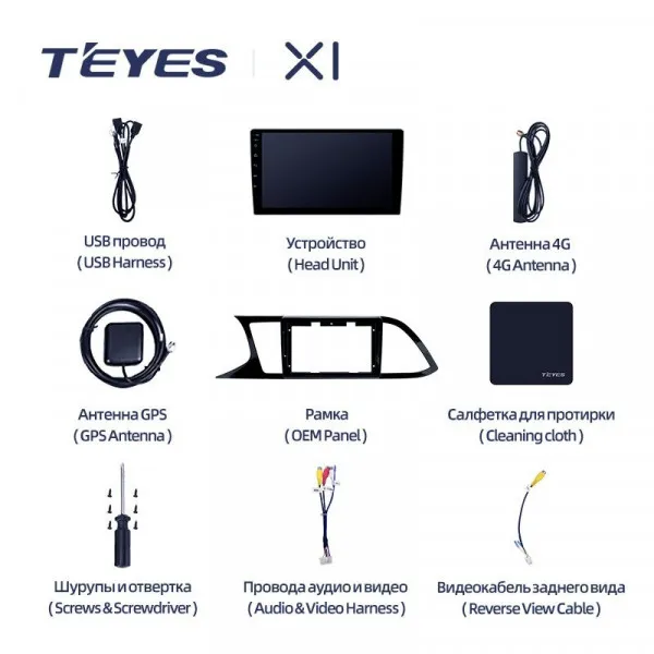 Штатна магнітола Teyes X1 2+32 Gb Seat Leon 3 2012-2020 2
