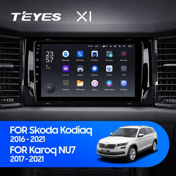 Штатна магнітола Teyes X1 2+32 Gb Skoda Kodiaq 2016-2021, Karoq NU7 2017-2021 (A)