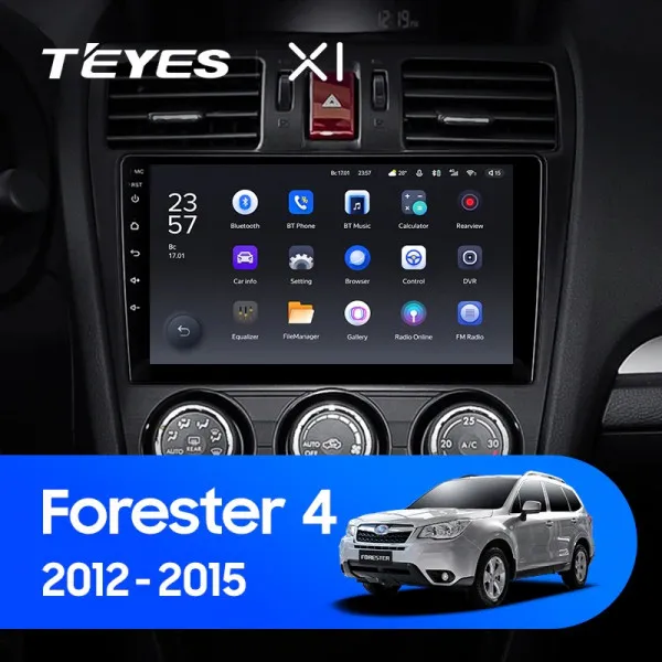Штатна магнітола Teyes X1 2+32 Gb Subaru Forester 4 SJ 2012-2015 (A)