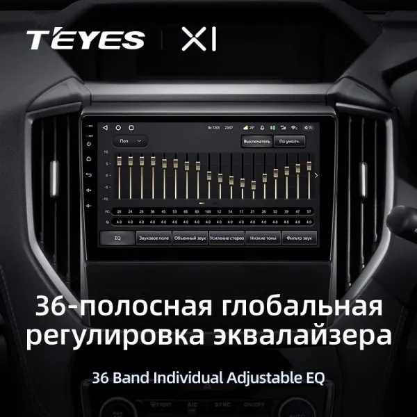 Штатна магнітола Teyes X1 2+32 Gb Subaru Forester 5 2018-2021 4