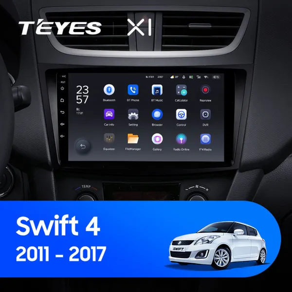 Штатна магнітола Teyes X1 2+32 Gb Suzuki Swift 4 2011-2017