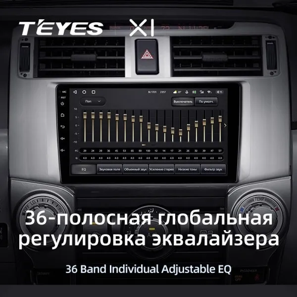 Штатна магнітола Teyes X1 2+32 Gb Toyota 4Runner 5 N280 2009-2020 3