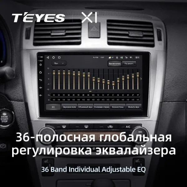 Штатна магнітола Teyes X1 2+32 Gb Toyota Avensis 3 2008-2015 3