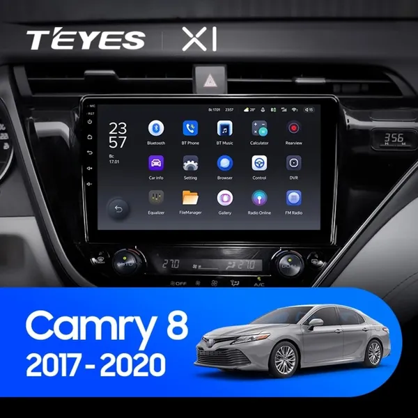 Штатная магнитола Teyes X1 2+32 Gb Toyota Camry 8 XV 70 2017-2020 (B)