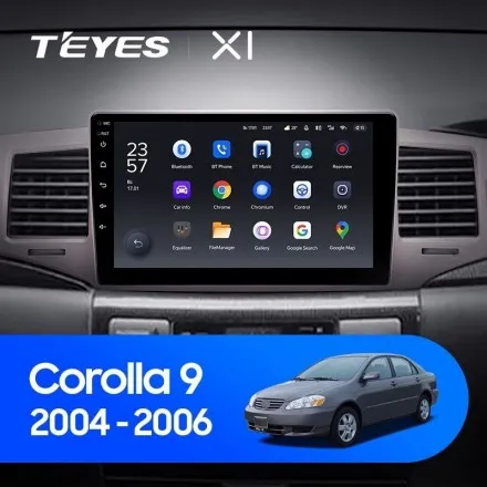 Штатная магнитола Teyes X1 2+32 Gb Toyota Corolla 9 E120 2004-2006
