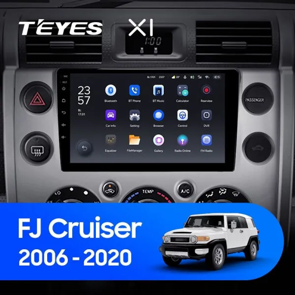 Штатна магнітола Teyes X1 2+32 Gb Toyota FJ Cruiser J15 2006-2020 (A)