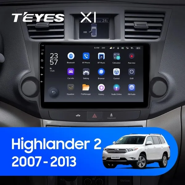 Штатная магнитола Teyes X1 2+32 Gb Toyota Highlander 2 XU40 2007-2013 (A)