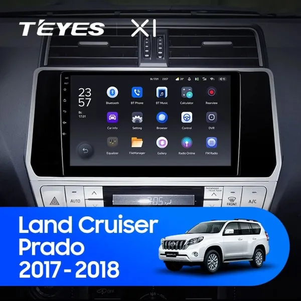 Штатна магнітола Teyes X1 2+32 Gb Toyota Land Cruiser Prado 150 2017-2018 10"