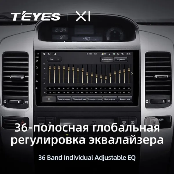 Штатна магнітола Teyes X1 2+32 Gb Toyota Land Cruiser Prado 3 J120 2004-2009 (A) 3