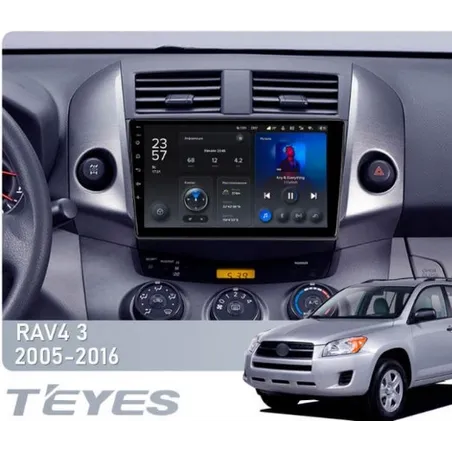 Штатна магнітола Teyes X1 2+32 Gb Toyota RAV4 3 XA30 2005-2016