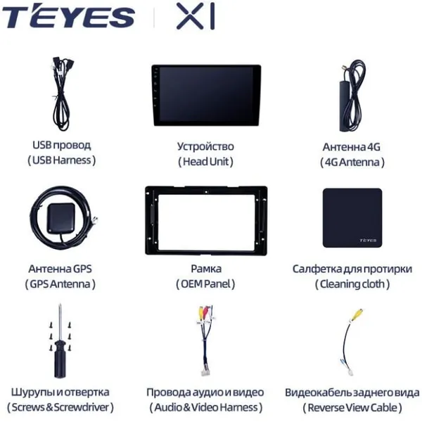 Штатная магнитола Teyes X1 2+32 Gb Toyota Sienna 3 XL30 2014-2020 2