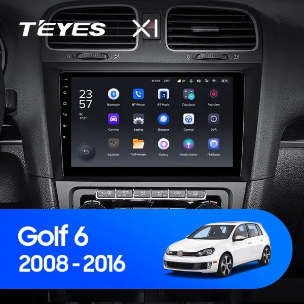 Штатная магнитола Teyes X1 2+32 Gb Volkswagen Golf 6 2006-2018