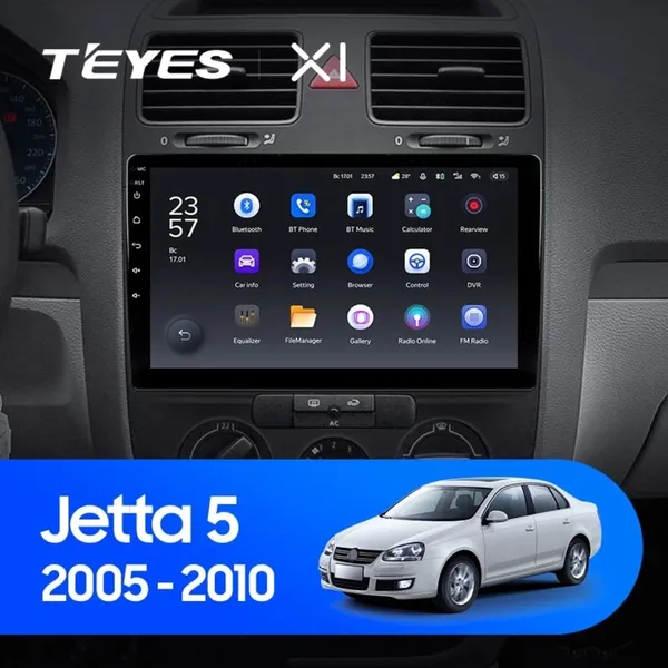 Штатная магнитола Teyes X1 2+32 Gb Volkswagen Jetta 5, Golf 5 2005-2010 (C)