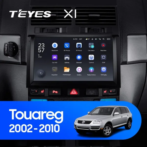 Штатная магнитола Teyes X1 2+32 Gb Volkswagen Touareg GP 2002-2010 (A)