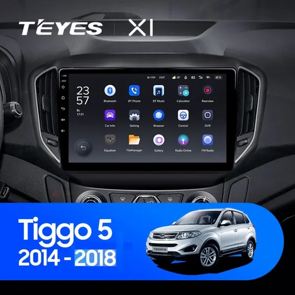Штатна магнітола Teyes X1 2+32 Gb Wi-Fi Chery Tiggo 5 2014-2018 10"