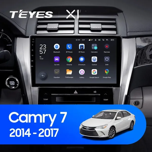 Штатна магнітола Teyes X1 2+32 Gb Wi-Fi для Toyota Camry 7 XV 50 55 2014-2017 (A) 10"