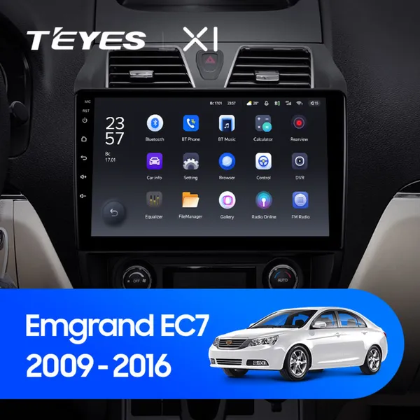 Штатна магнітола Teyes X1 2+32 Gb Wi-Fi Geely Emgrand EC7 1 2009-2016 10"