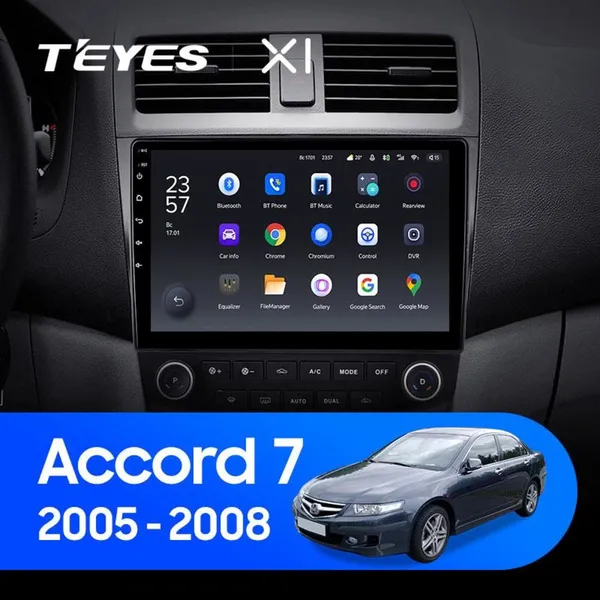 Штатная магнитола Teyes X1 2+32 Gb Wi-Fi Honda Accord 7 CM UC CL 2005-2008