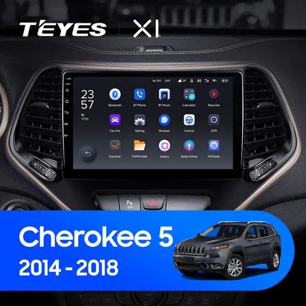 Штатная магнитола Teyes X1 2+32 Gb Wi-Fi Jeep Cherokee 5 KL 2014-2018