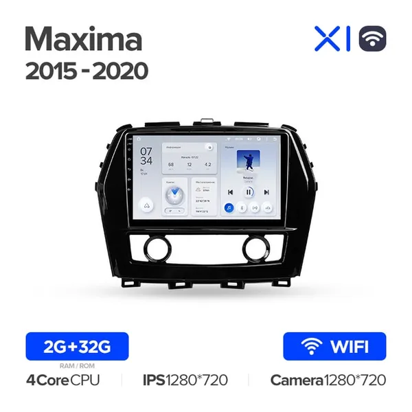 Штатная магнитола Teyes X1 2+32 Gb Wi-Fi Nissan Maxima A36 2015-2020 2