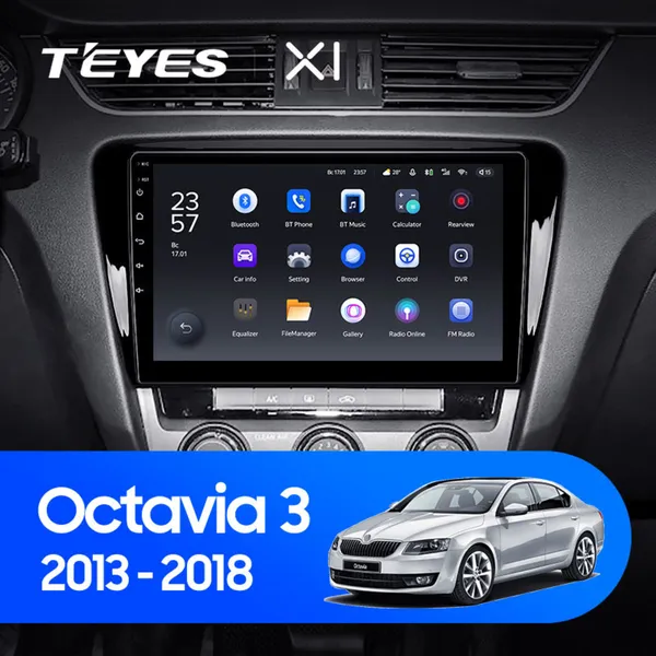 Штатная магнитола Teyes X1 2+32 Gb Wi-Fi Skoda Octavia 3 A7 2013-2018 (A)