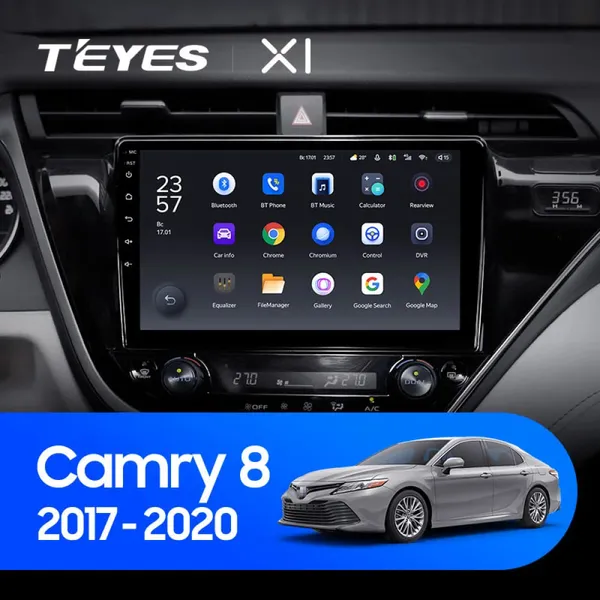 Штатная магнитола Teyes X1 2+32 Gb Wi-Fi Toyota Camry 8 XV 70 2017-2020 (A)