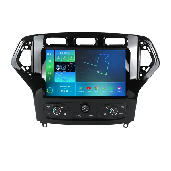 Штатна магнітола Torssen 2K Ford Mondeo A/C climate 07-11 black F9332 4G Carplay DSP