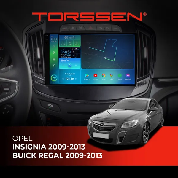 Штатна магнітола Torssen 2K Opel Insignia 09-13/Buick Regal 09-13 F98256 4G Carplay DSP