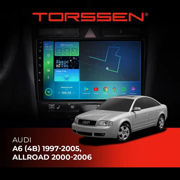 Штатна магнітола Torssen Audi A6 (4B) 97-05 ,Allroad 00-06 NF9 Carplay