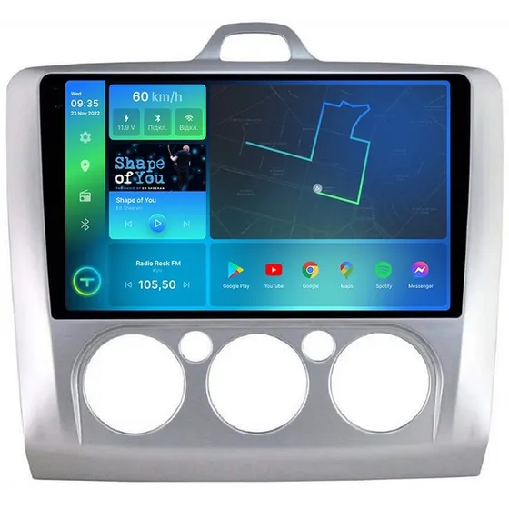 Штатна магнітола Torssen Ford Focus 05-11 conditioner F9332 4G Carplay 2
