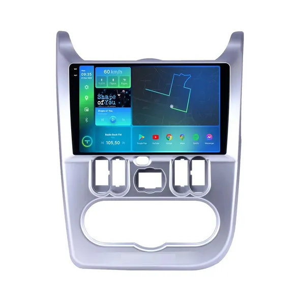 Штатна магнітола Torssen Renault Dacia Logan/Sandero 10-13 grey F9232 4G Carplay DSP 2