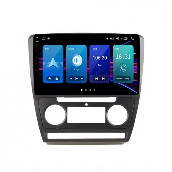 Штатна магнітола Torssen Skoda Octavia A5 08-13 black F106128 4G Carplay 2