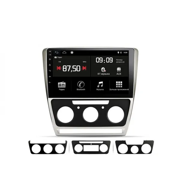 Штатна магнітола Torssen Skoda Octavia A5 08-13 silver F106128 4G Carplay