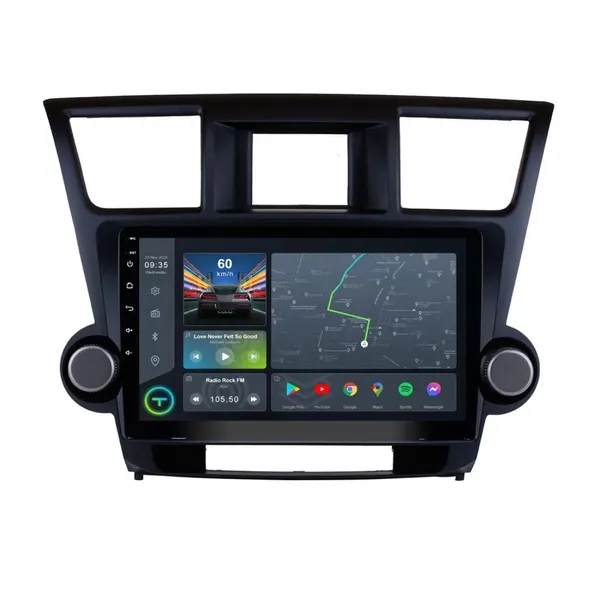 Штатная магнитола Torssen Toyota Highlander XU 40 2010-2016 F10232 4G Carplay DSP без крутилок 2