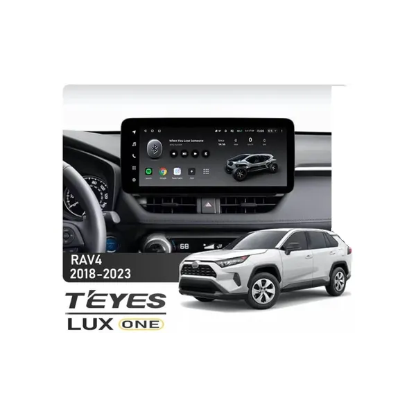 Штатная магнитола Teyes LUX ONE 6+128 Gb Toyota RAV4 5 XA50 2018-2023 12.3"