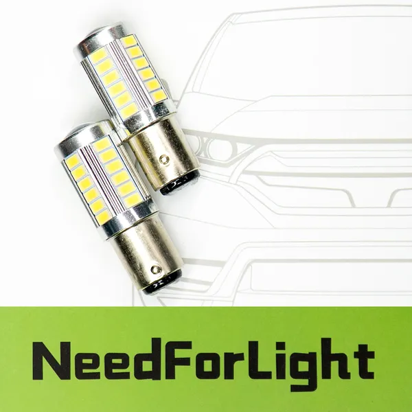 Автомобільні LED лампи NFL Flame 1157 White (2 шт.)