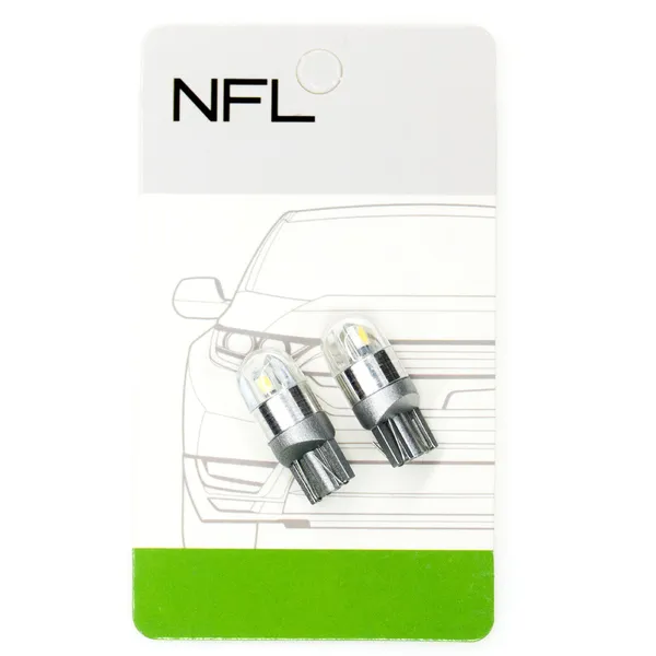 Автомобільні LED лампи NFL Flame T10 White (2 шт.) 2