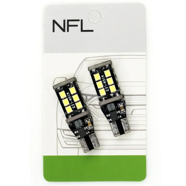 Автомобільні LED лампи NFL Flame T15 White (2 шт.) 2